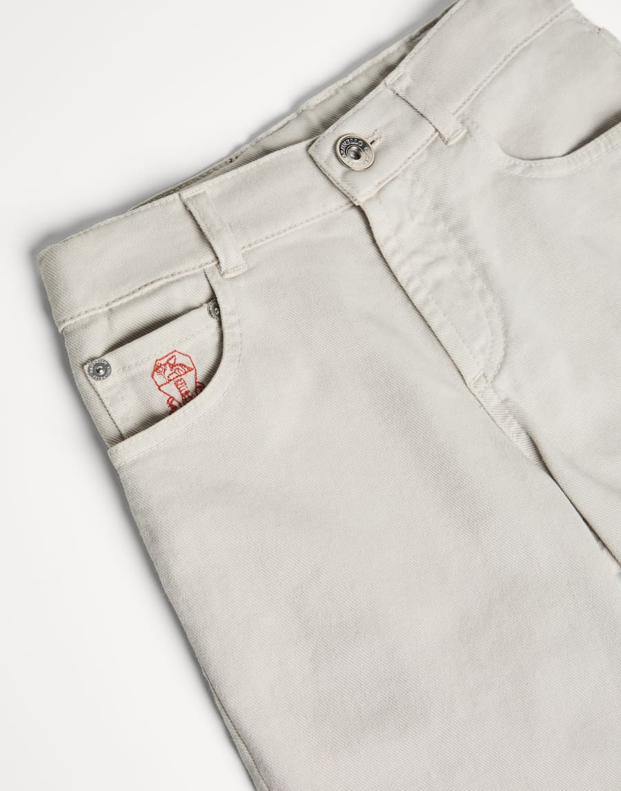 Five-pocket trousers Light Grey Boys - Brunello Cucinelli