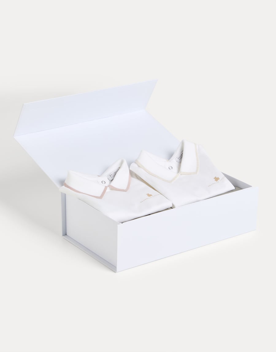 ベビーバーニー ロンパース 2枚セット ピンク ベビー - Brunello Cucinelli