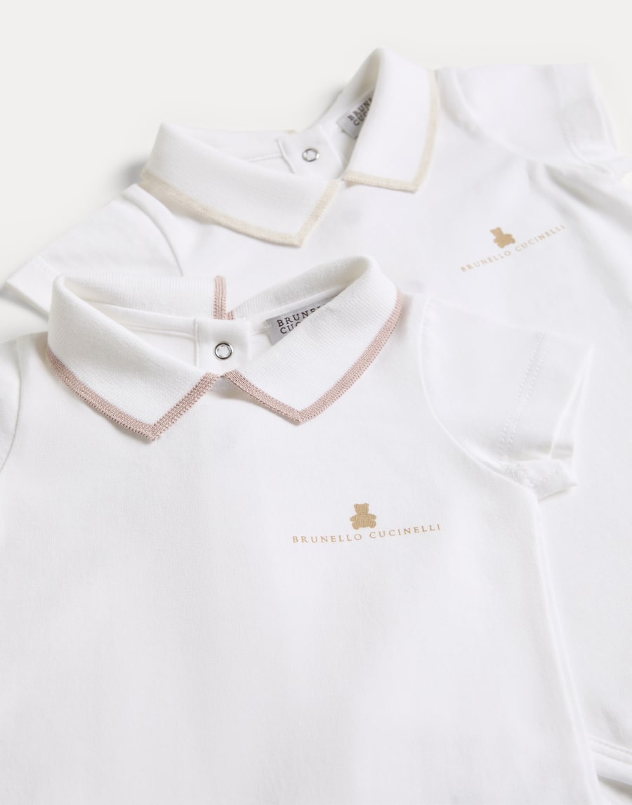 ベビーバーニー ロンパース 2枚セット ピンク ベビー - Brunello Cucinelli