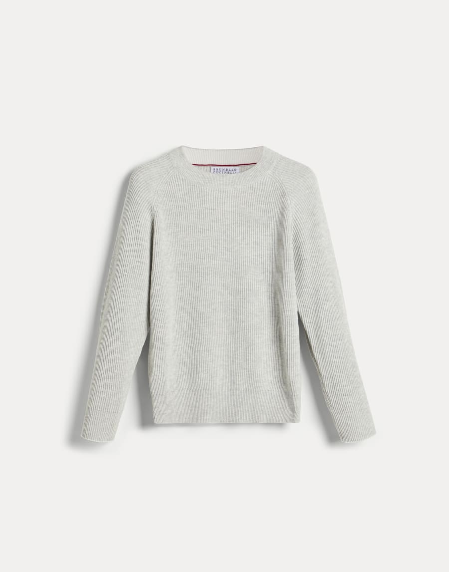 Cotton English rib sweater Fog Boys - Brunello Cucinelli