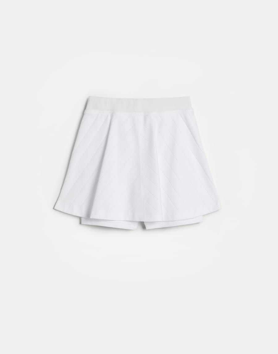 Skirt with logo White Girls - Brunello Cucinelli