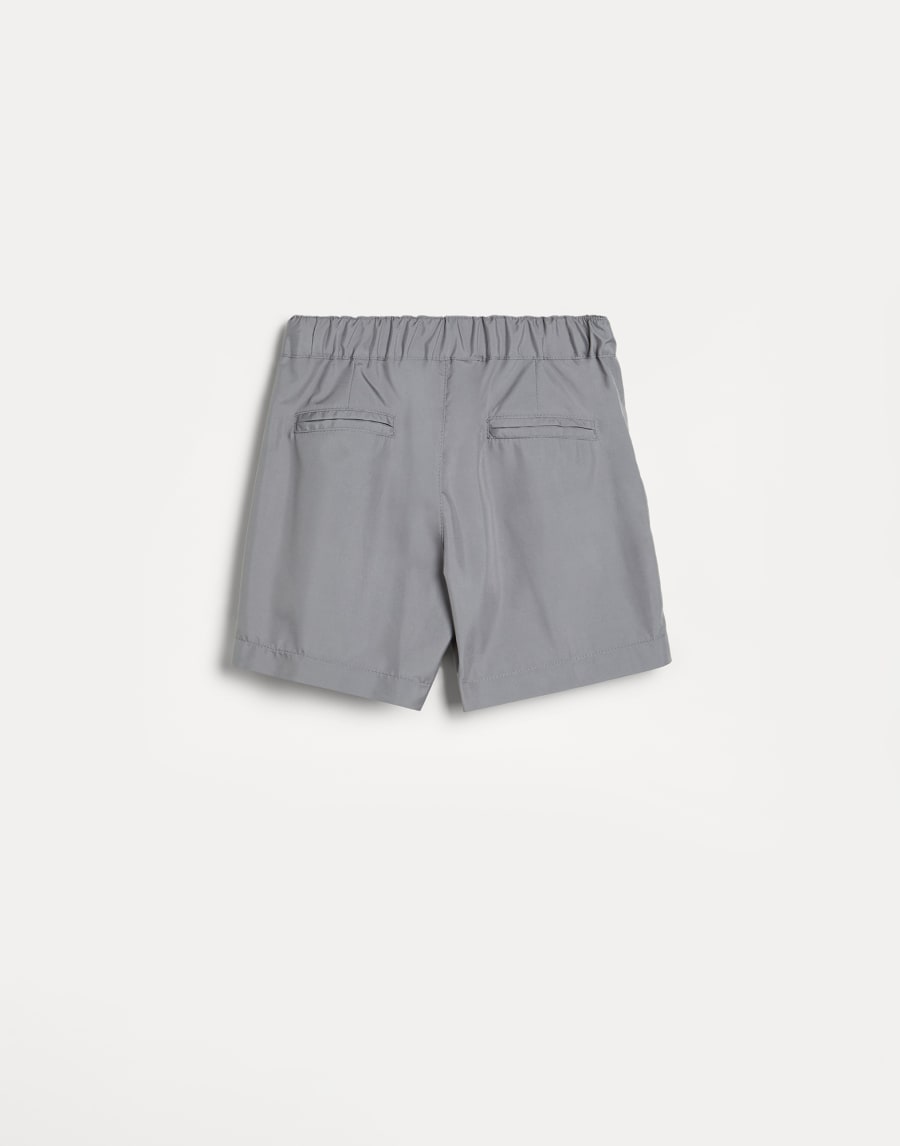 尼龙面料百慕大短裤 灰色 男童 - Brunello Cucinelli