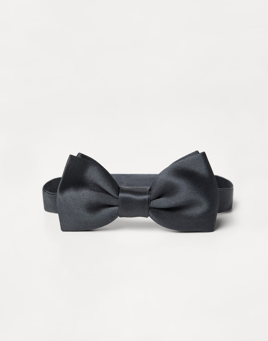 Satin bowtie Medium Grey Boys - Brunello Cucinelli
