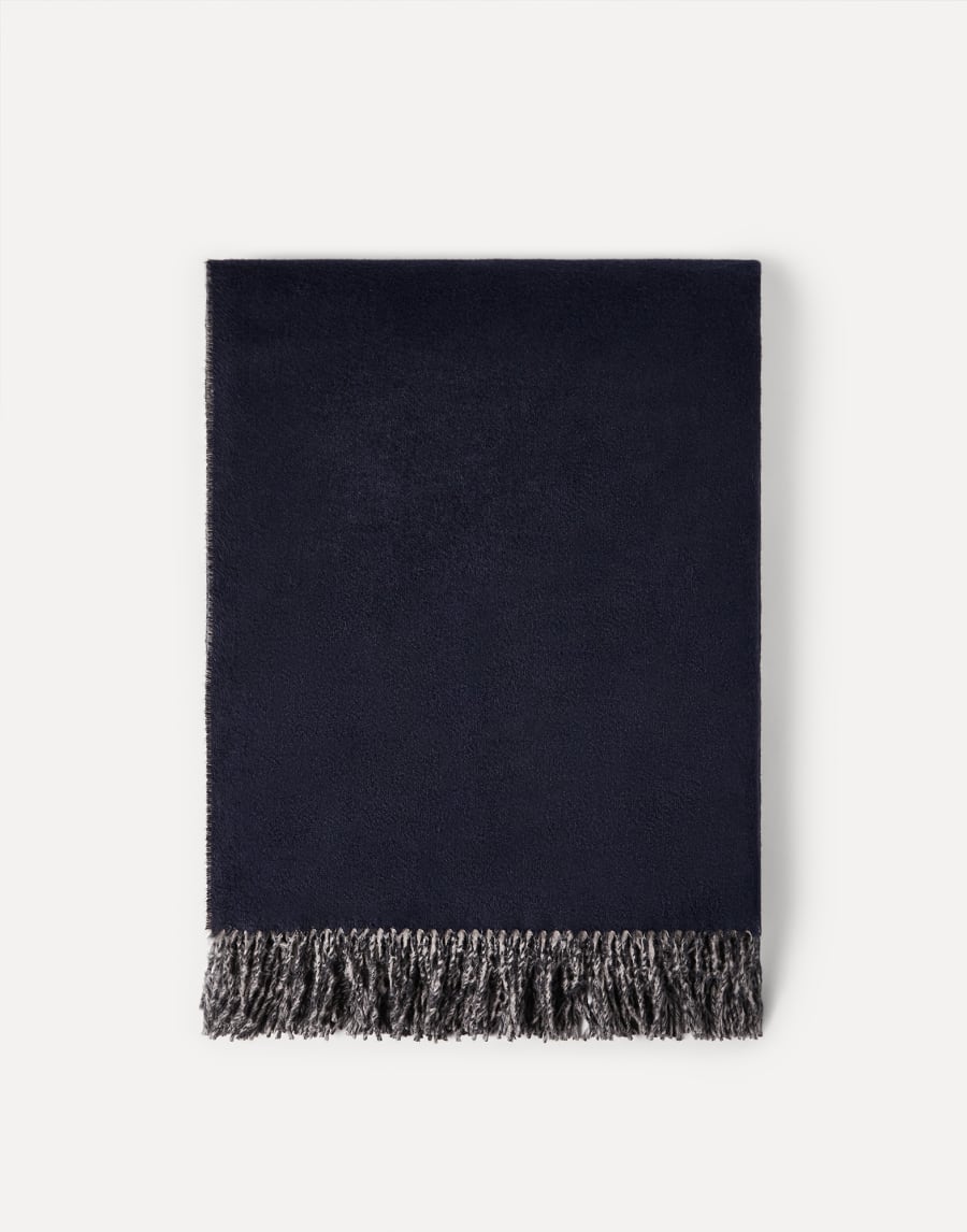 Silk double cloth throw Blue Lifestyle - Brunello Cucinelli