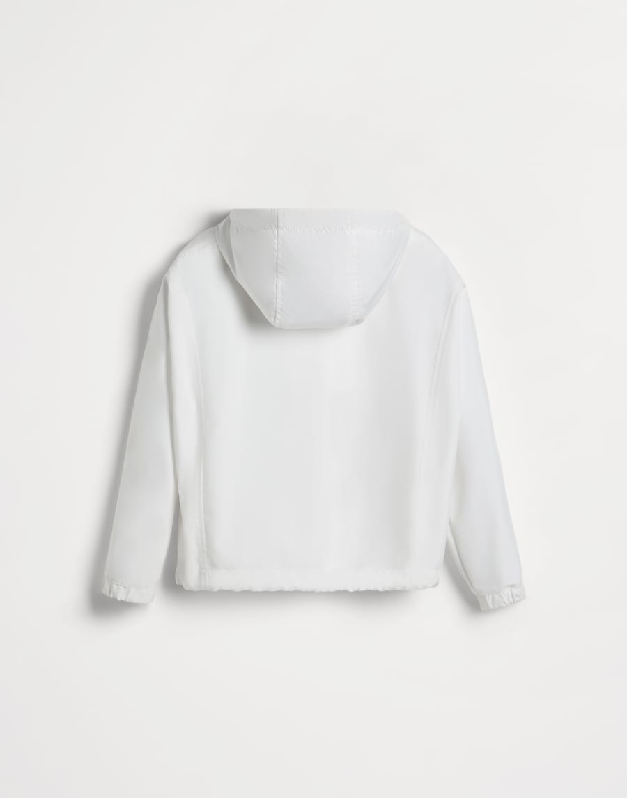 モニーレ付き フード付き ナッパ アウターウェア ホワイト ガールズ - Brunello Cucinelli