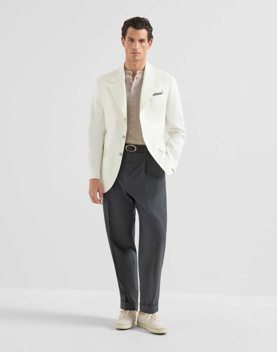 Henley collar T-shirt Sand Man - Brunello Cucinelli