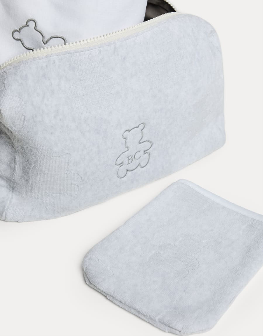 Bernie Baby Bath set Light Grey Baby - Brunello Cucinelli