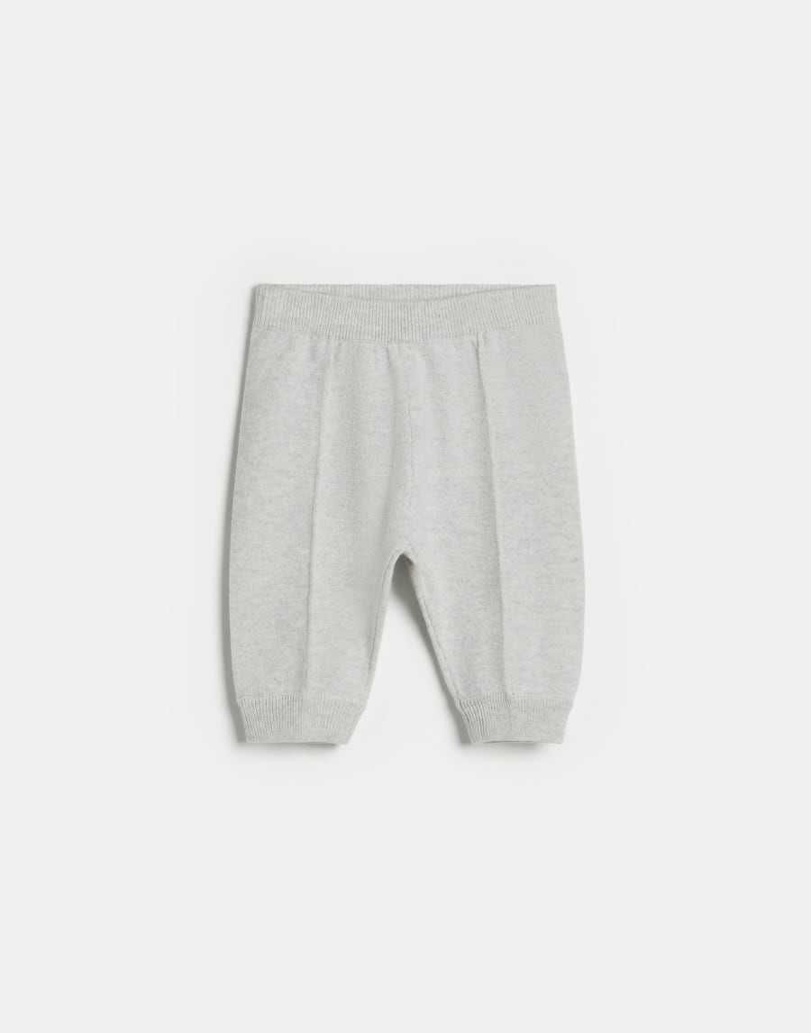Bernie Baby cashmere trousers Light Grey Baby - Brunello Cucinelli