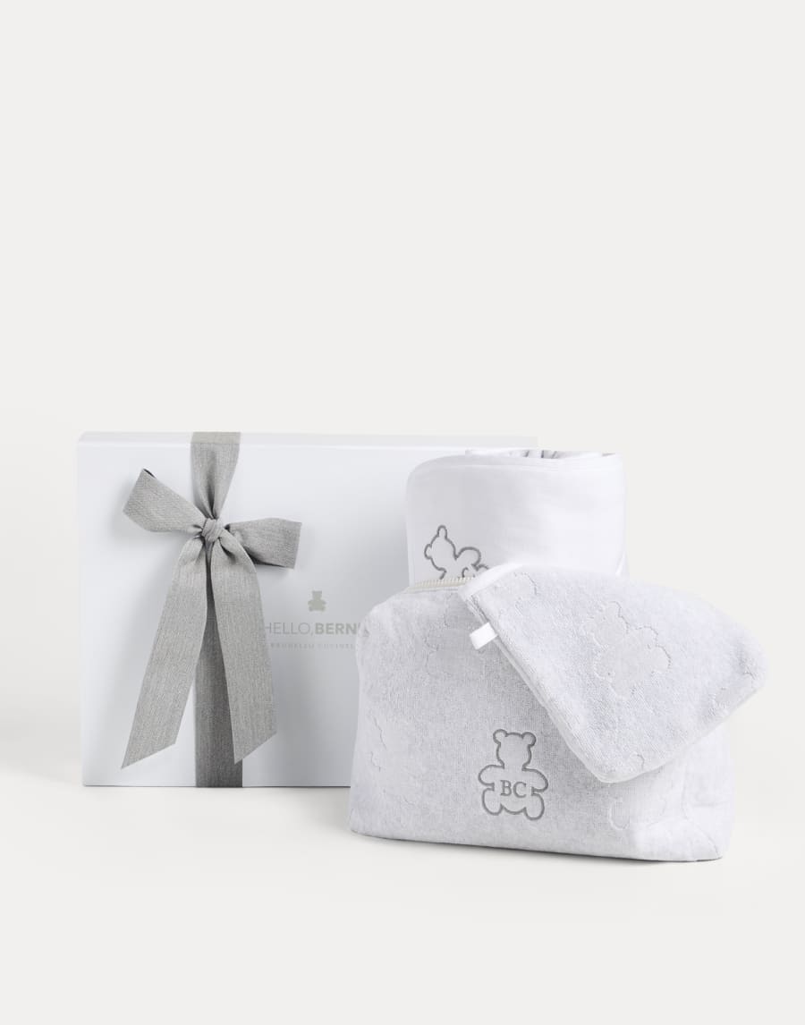 Bernie Baby Bath set Light Grey Baby - Brunello Cucinelli