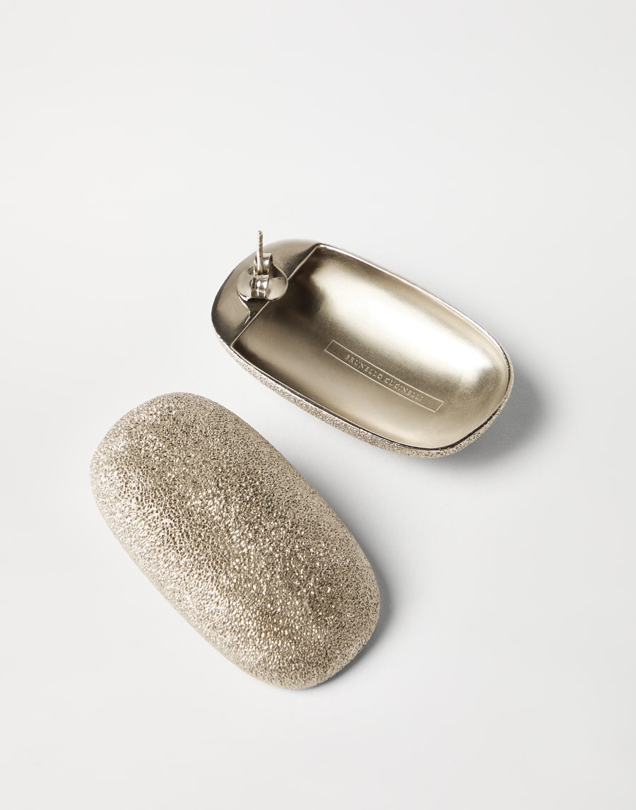 Silver shimmer earrings Gold Woman - Brunello Cucinelli
