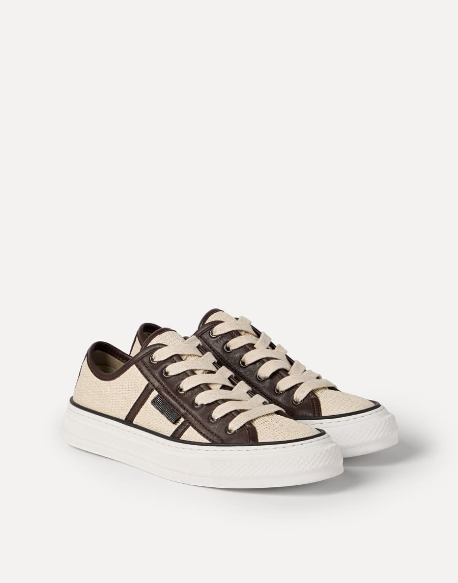 Techno raffia sneakers Rope Woman - Brunello Cucinelli