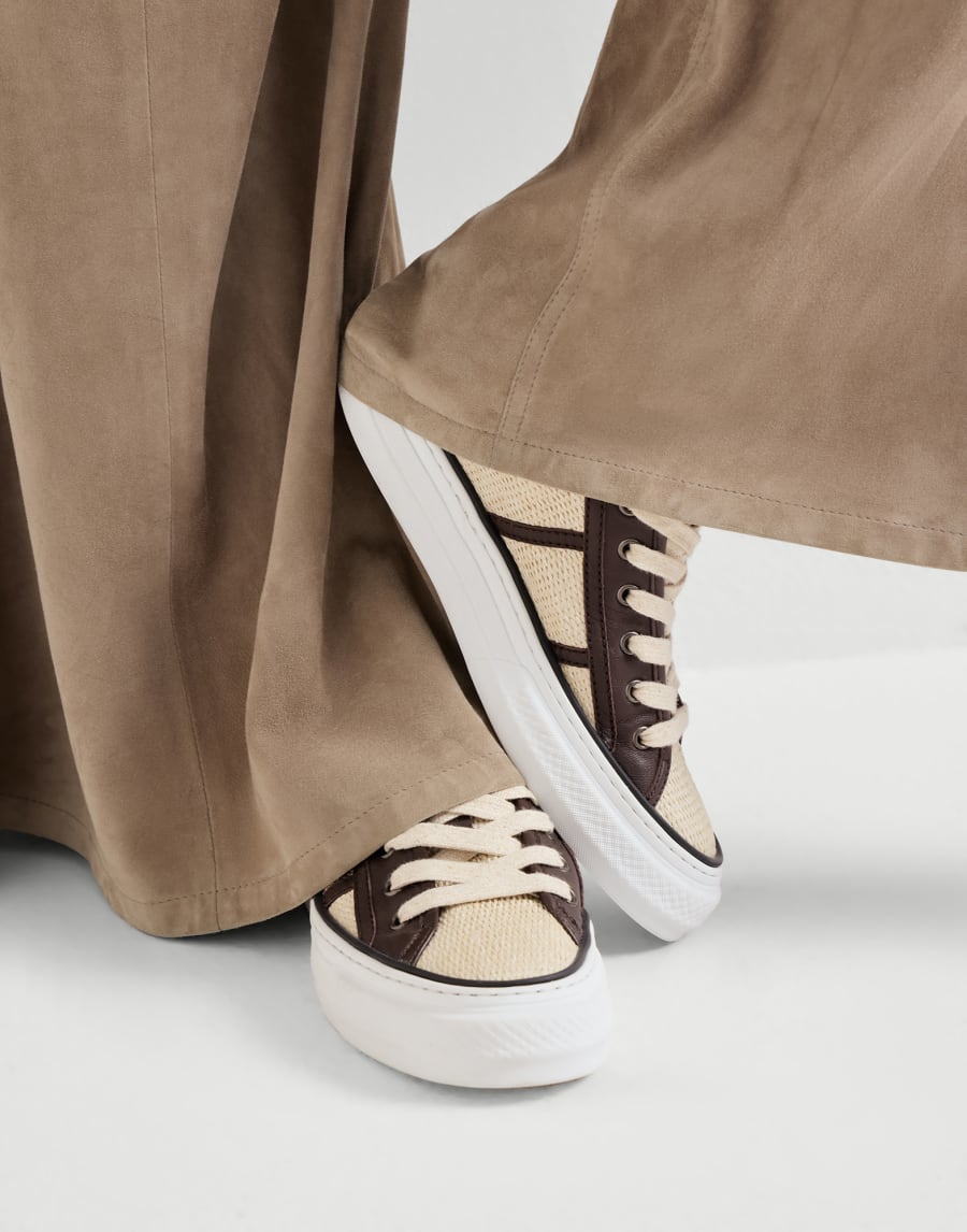 Sneakers en raphia technique Corde Femme - Brunello Cucinelli