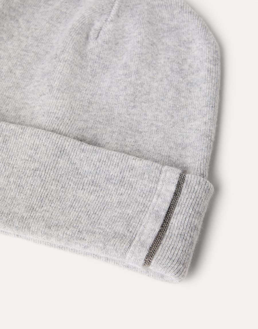 Knit beanie Light Grey Woman - Brunello Cucinelli