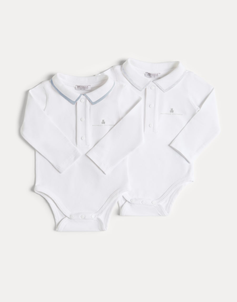 伯尼小熊长袖幼童连体紧身衣 浅灰 幼童 - Brunello Cucinelli