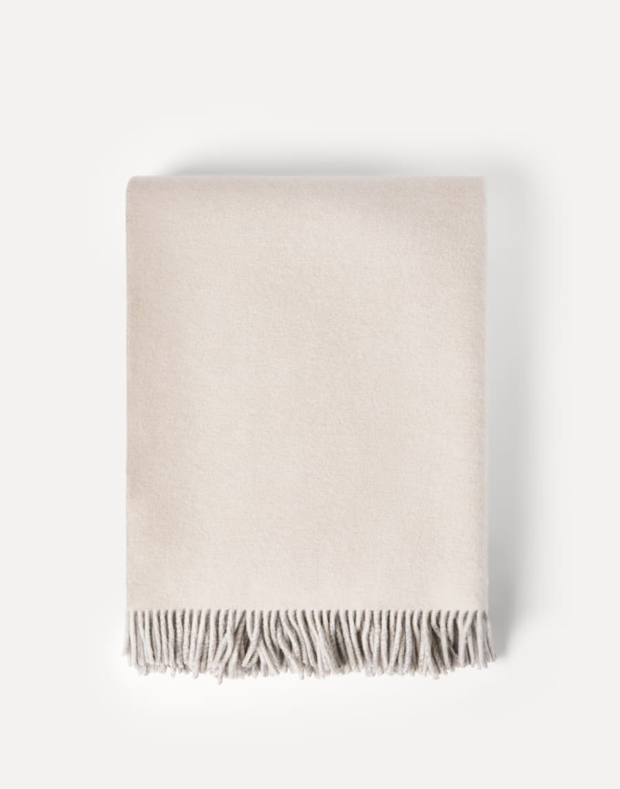 Cashmere double cloth throw Grey Lifestyle - Brunello Cucinelli