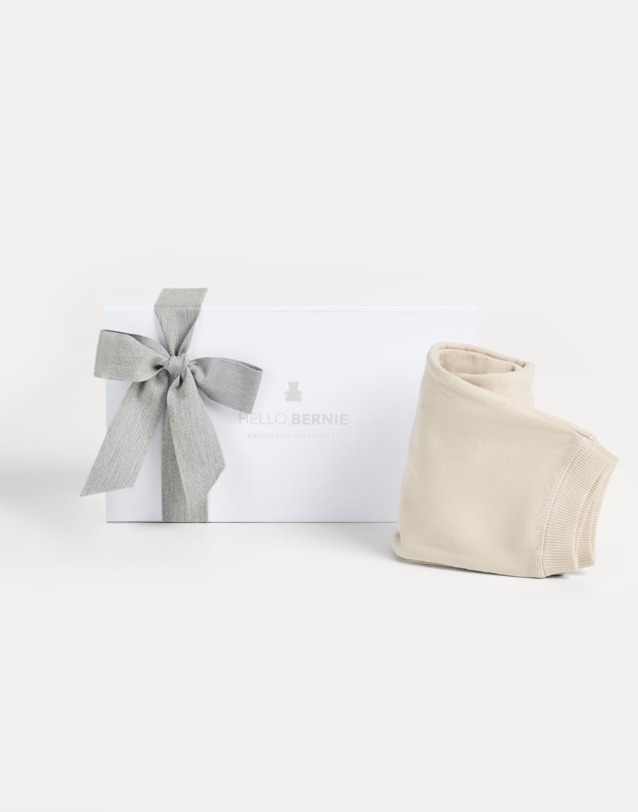 French terry Baby Bernie trousers Sand Baby - Brunello Cucinelli