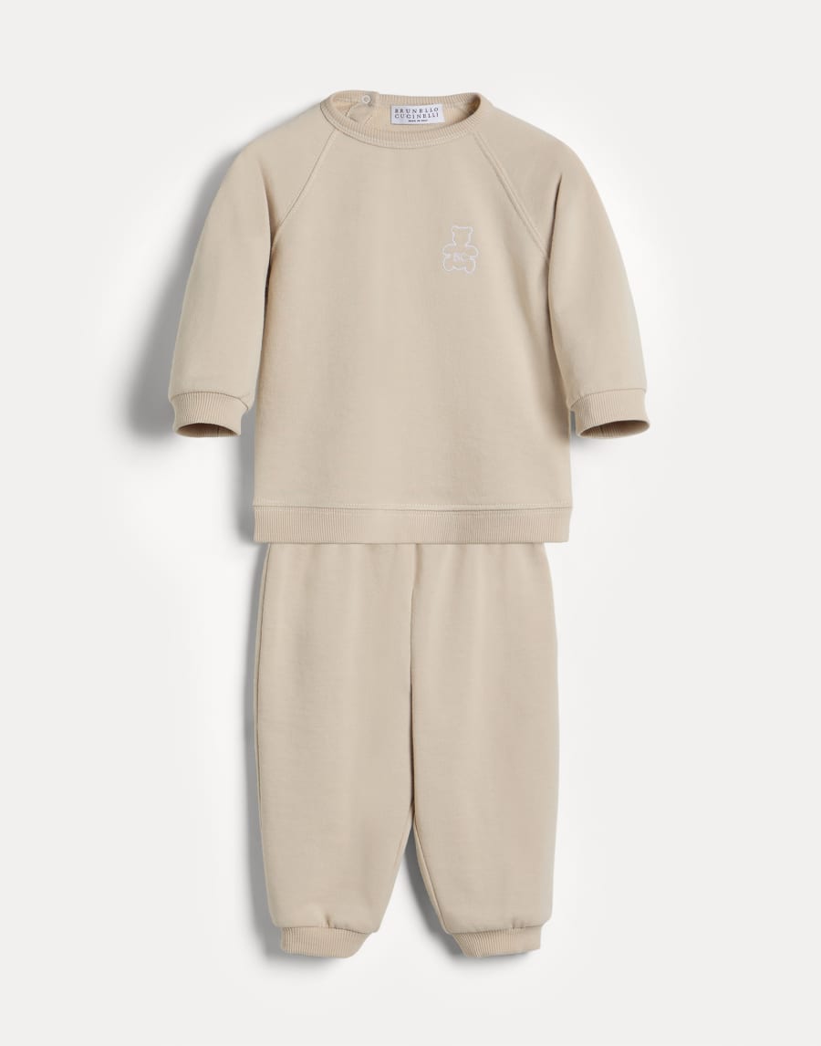 French terry Baby Bernie trousers Sand Baby - Brunello Cucinelli