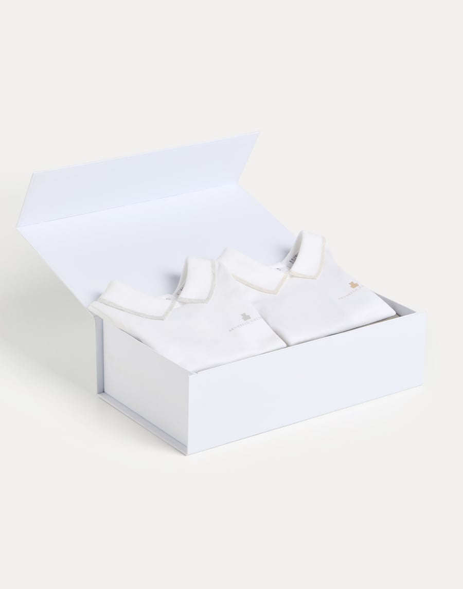 ベビーバーニー ロンパース 2枚セット サンド ベビー - Brunello Cucinelli