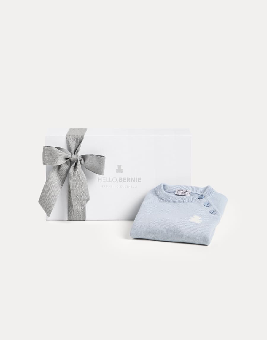 Bernie Baby cashmere sweater Sky Blue Baby - Brunello Cucinelli