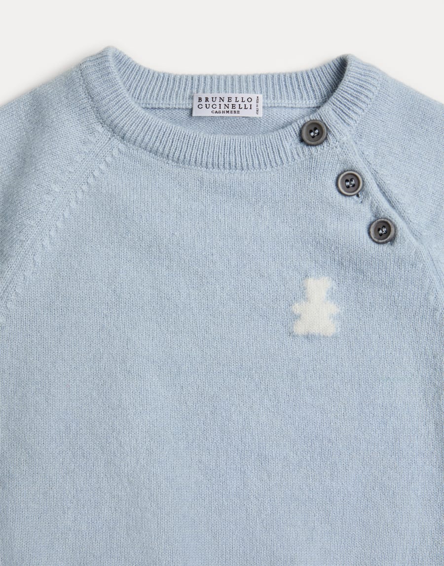 Bernie Baby cashmere sweater Sky Blue Baby - Brunello Cucinelli