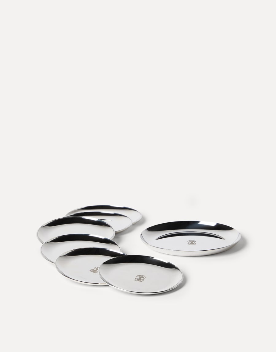 Набор подставок под бутылку и под стаканы Серебристый Стиль жизни - Brunello Cucinelli