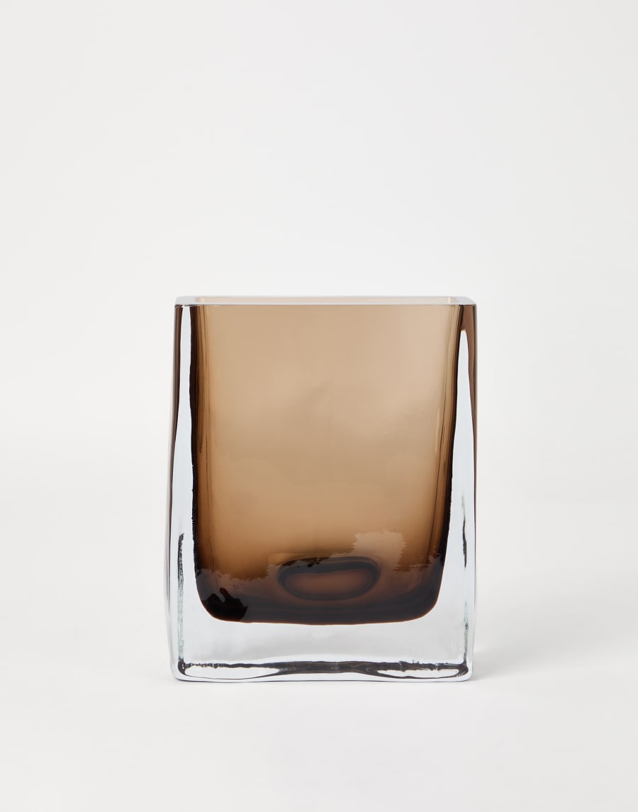 Jarrón rectangular en cristal de Murano Natura Lifestyle - Brunello Cucinelli