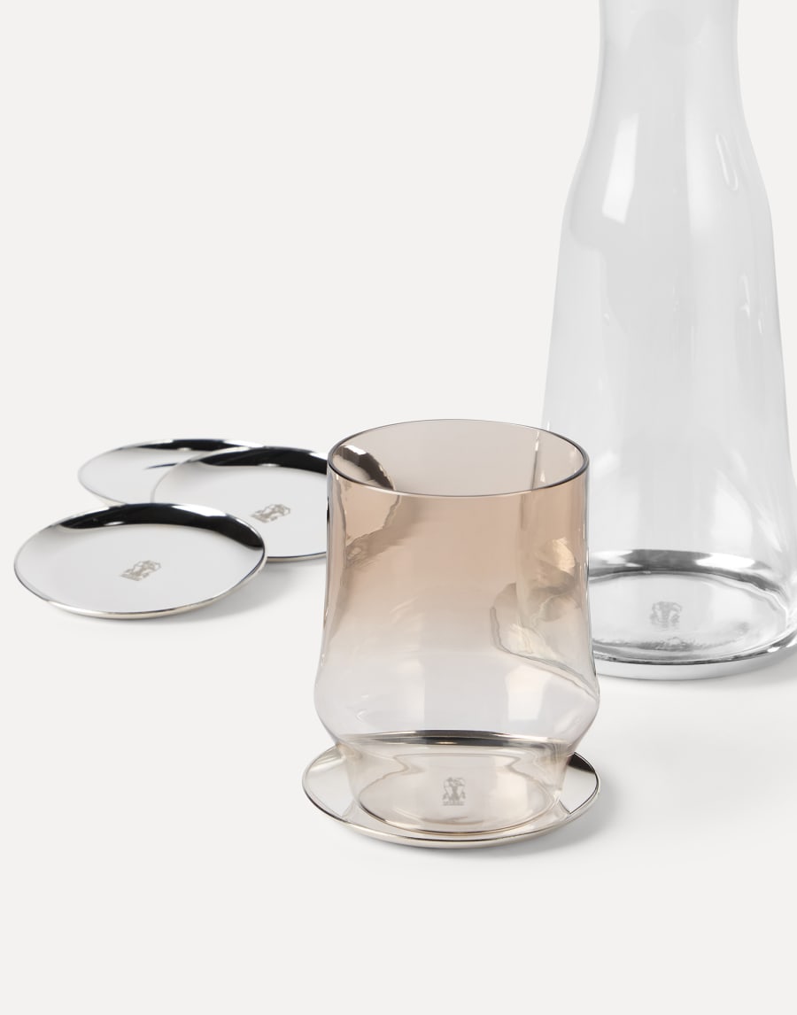 Набор подставок под бутылку и под стаканы Серебристый Стиль жизни - Brunello Cucinelli