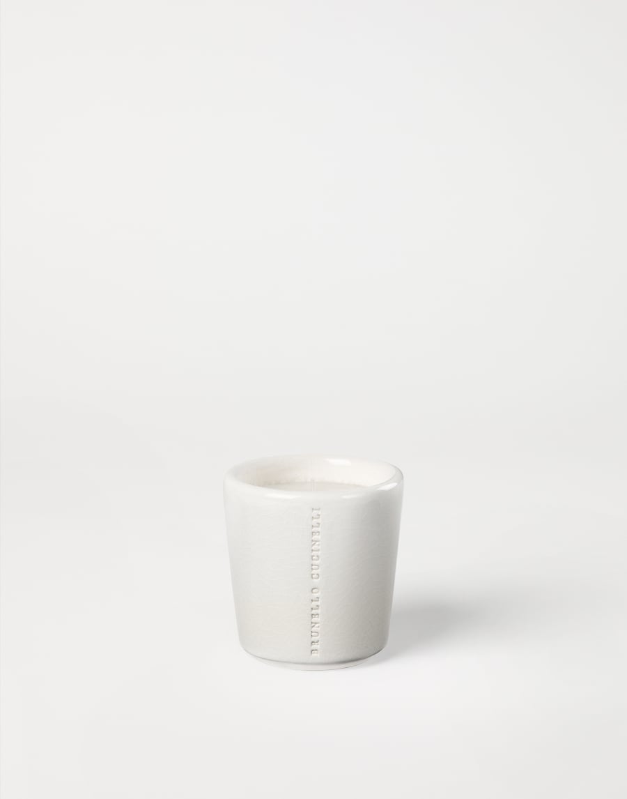 Candle in craquelée vessel White Lifestyle - Brunello Cucinelli