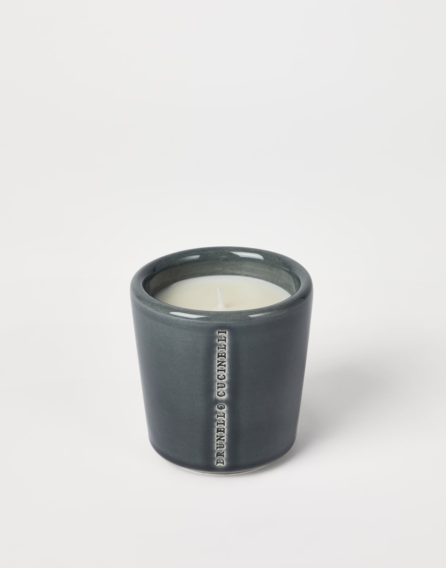 Candle in craquelée vessel Dark Military Lifestyle - Brunello Cucinelli