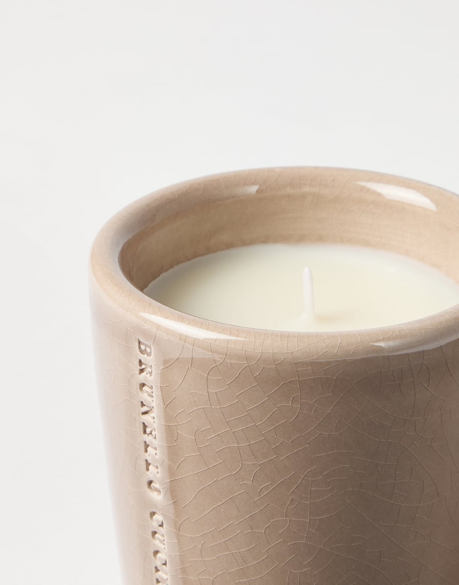 Candle in craquelée vessel Mud Lifestyle - Brunello Cucinelli