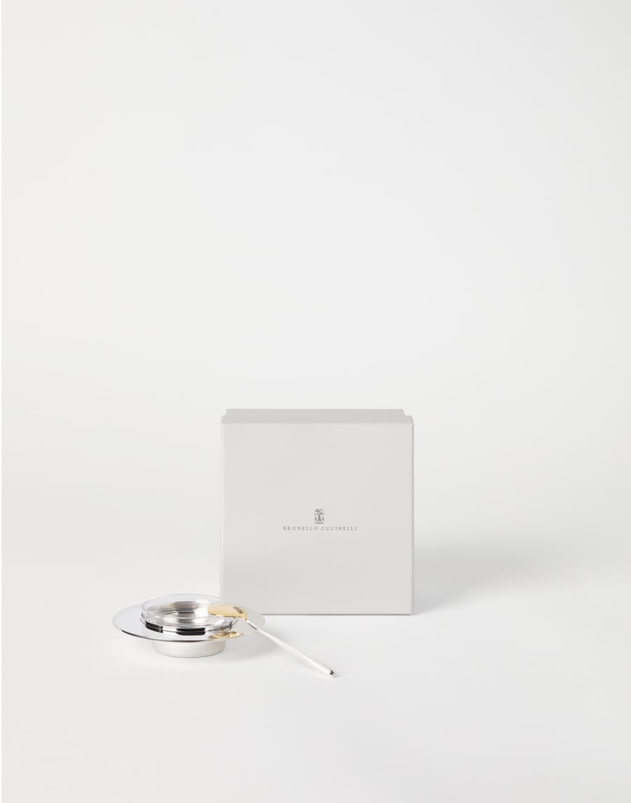 Набор для икры из посеребренной стали Серебристый Стиль жизни - Brunello Cucinelli