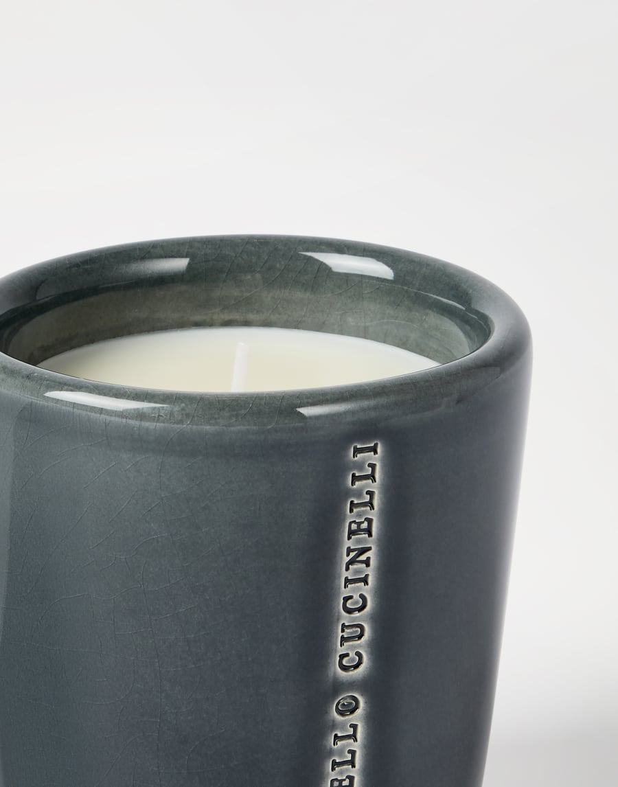 Candle in craquelée vessel Dark Military Lifestyle - Brunello Cucinelli