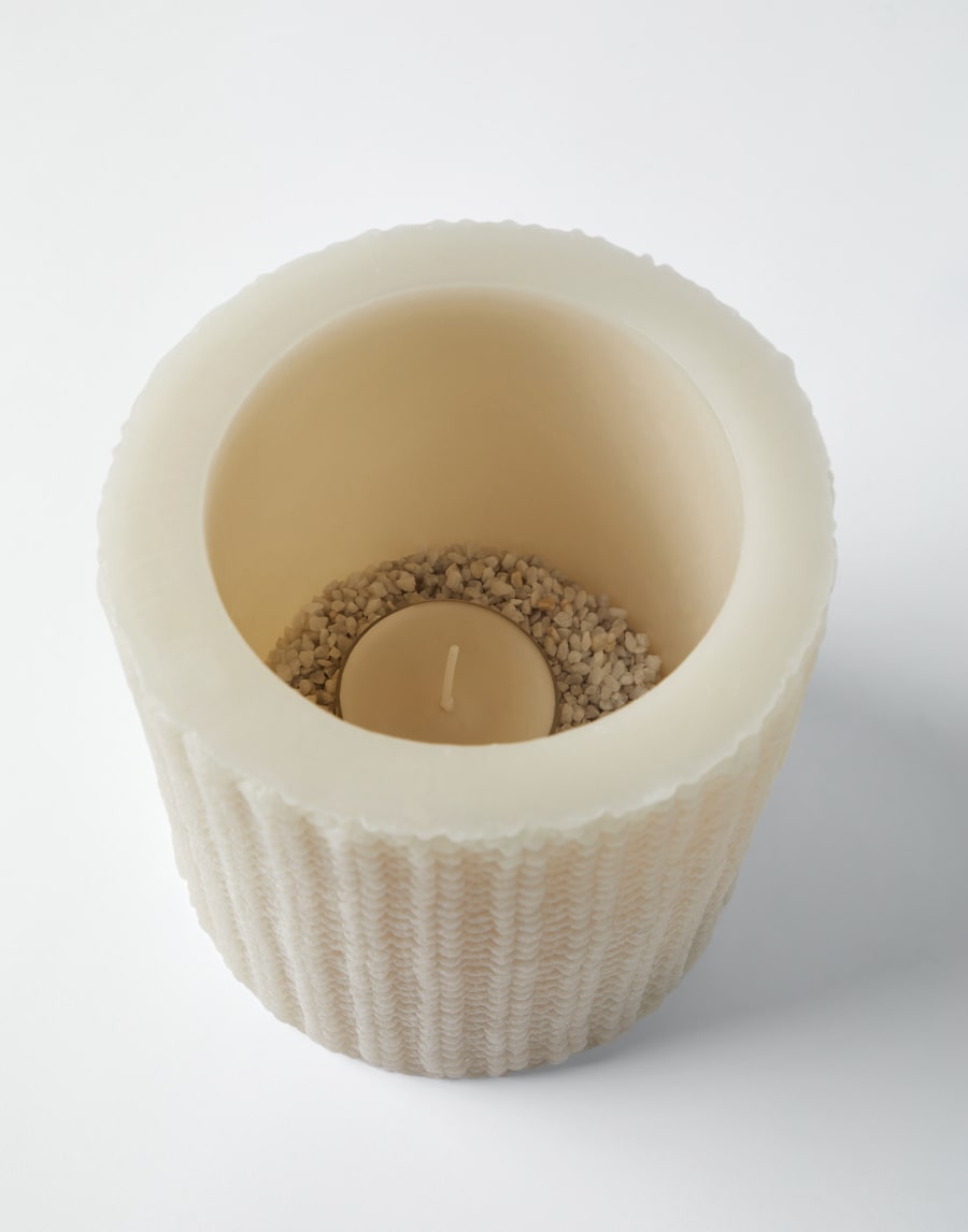 Large wax lantern Ecru Lifestyle - Brunello Cucinelli