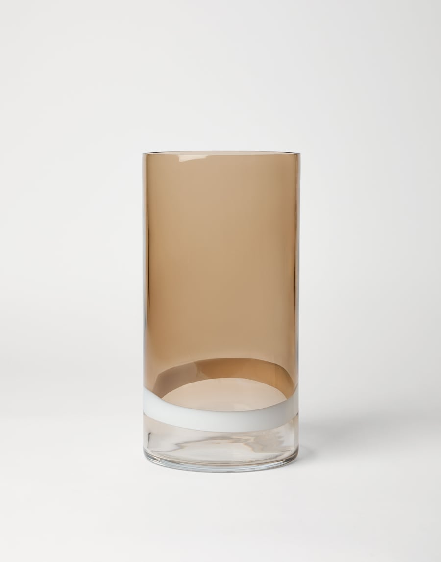 Jarrón en cristal de Murano a rayas Natura Lifestyle - Brunello Cucinelli