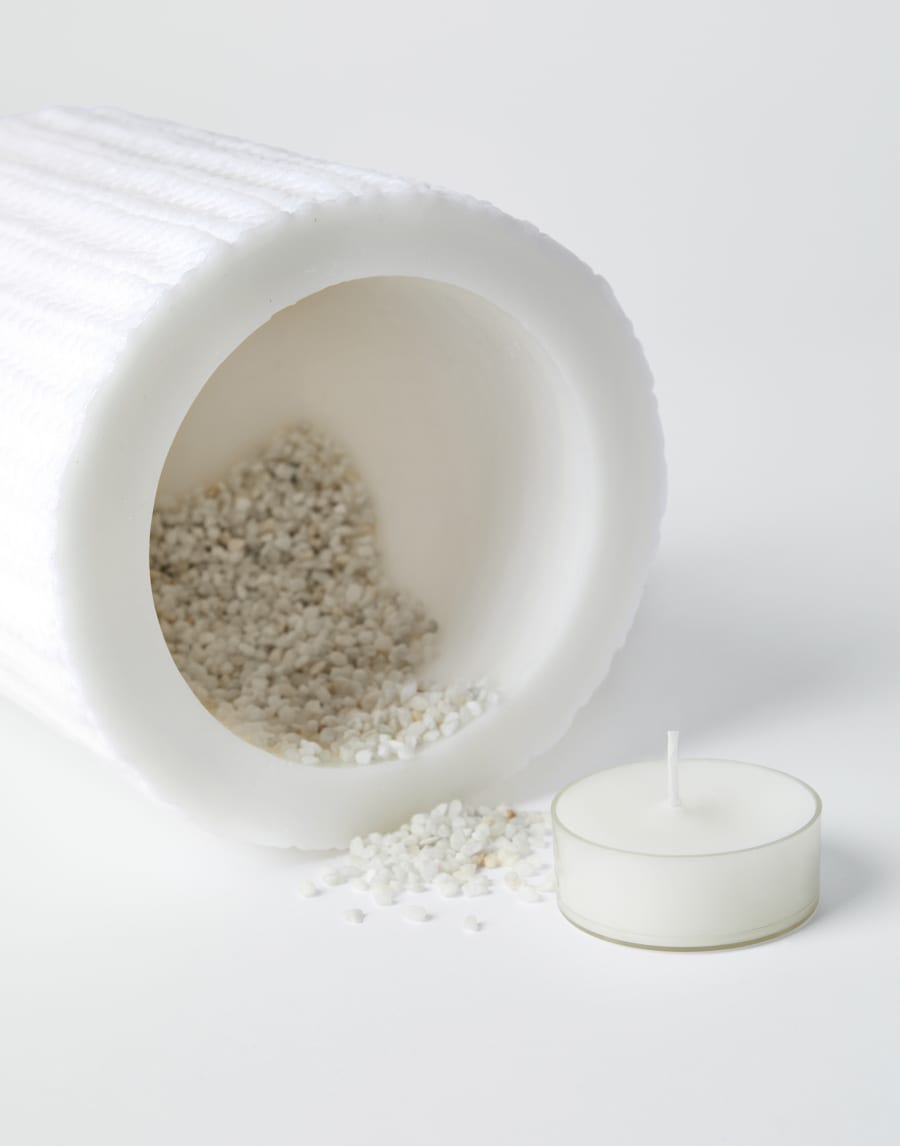 Large wax lantern White Lifestyle - Brunello Cucinelli