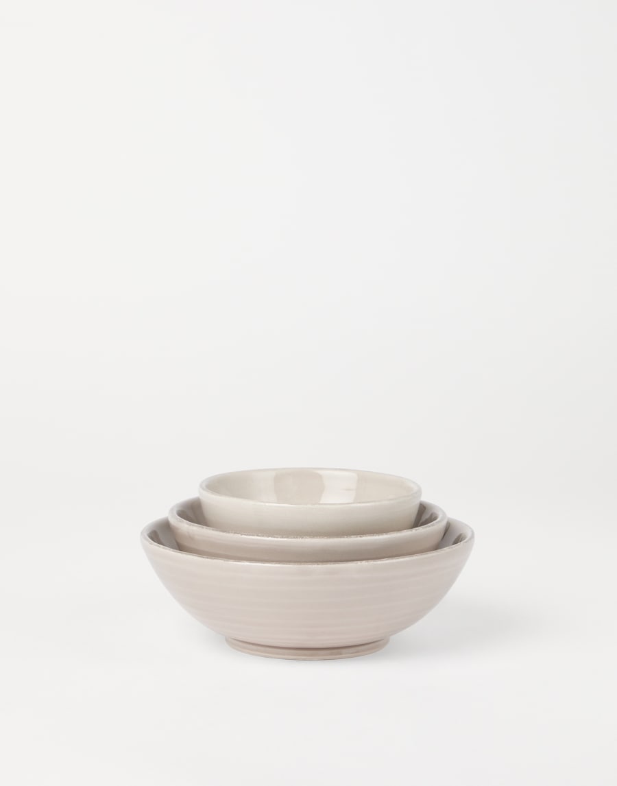 3-piece bowl set Brown Lifestyle - Brunello Cucinelli