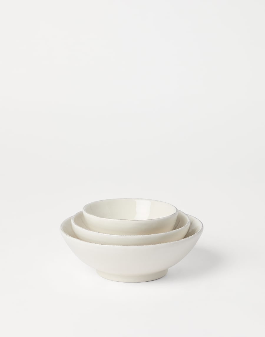 3-piece bowl set Milk Lifestyle - Brunello Cucinelli