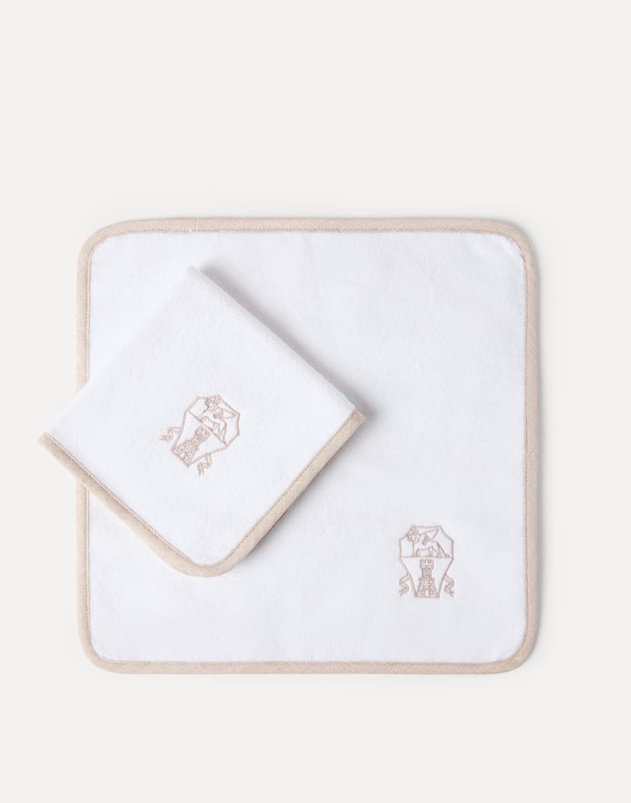 Terrycloth hand towels White Lifestyle - Brunello Cucinelli