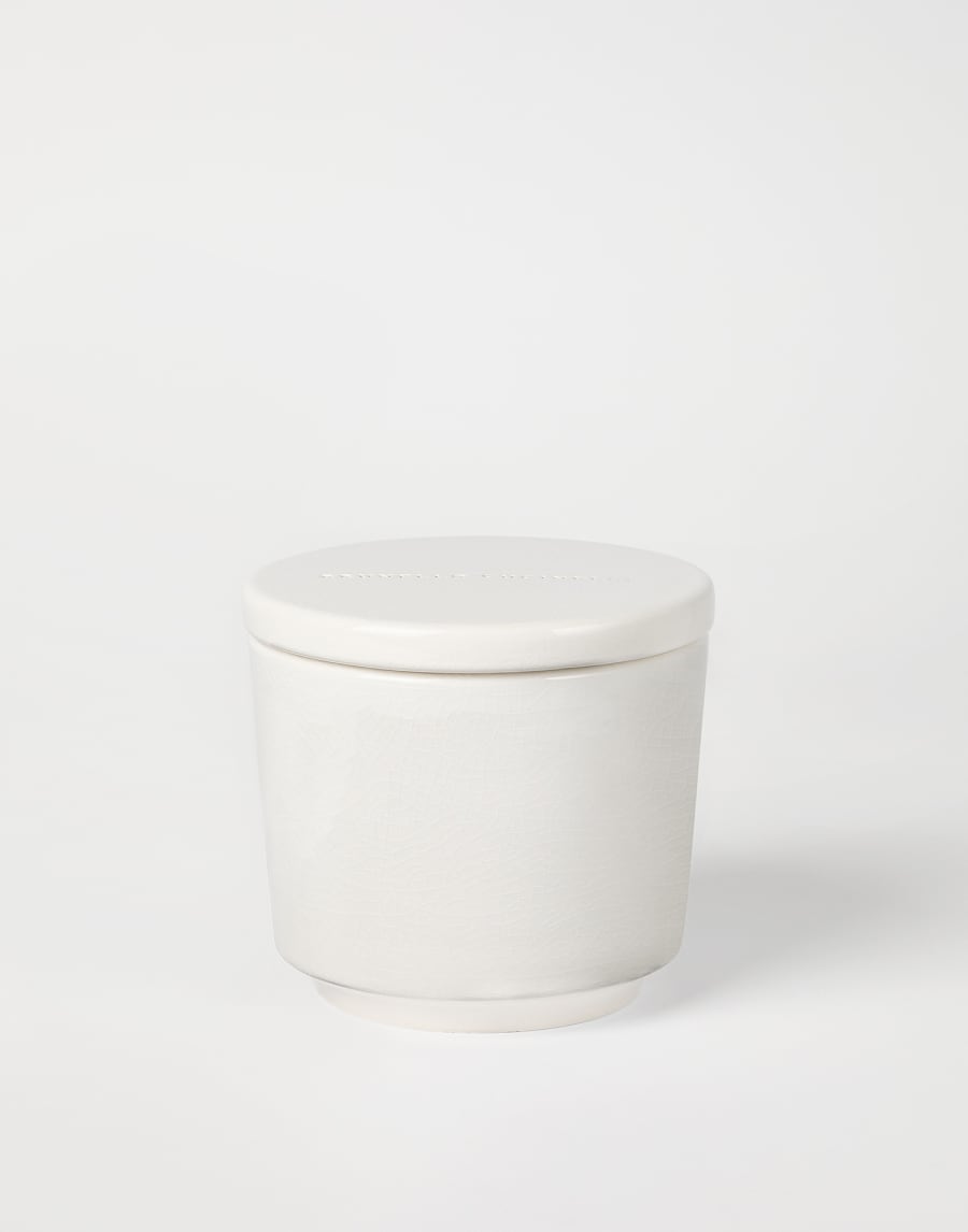 Maxi scented candle with lid White Lifestyle - Brunello Cucinelli