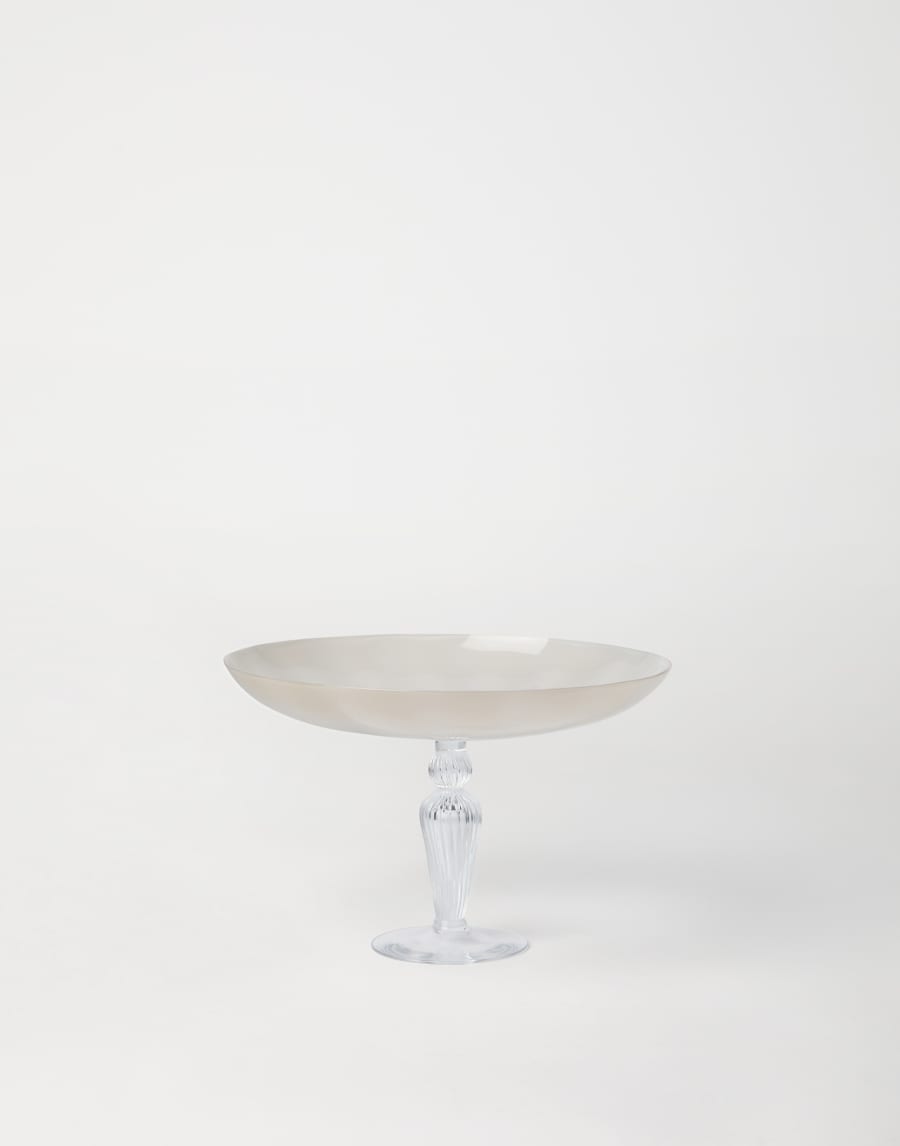 穆拉诺玻璃精制高脚盘(小号) 自然色 生活风格 - Brunello Cucinelli
