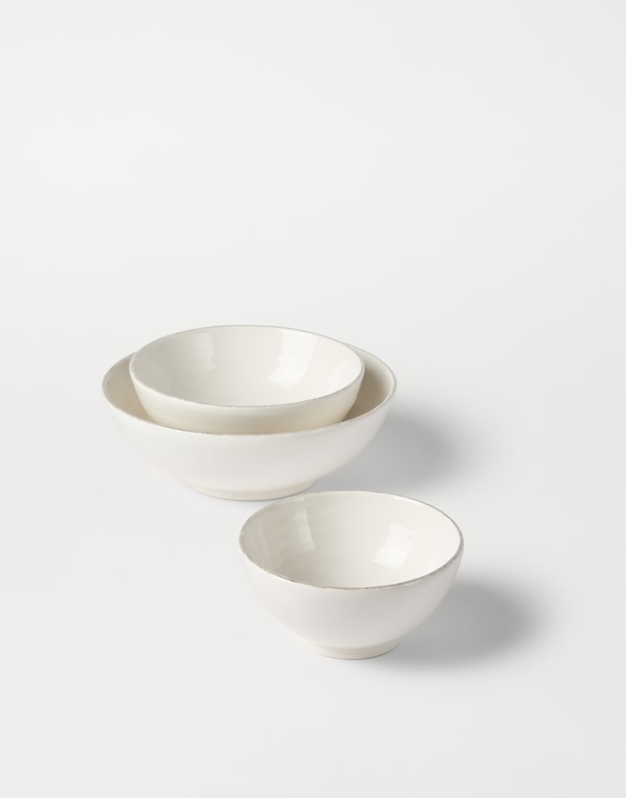 3-piece bowl set Milk Lifestyle - Brunello Cucinelli