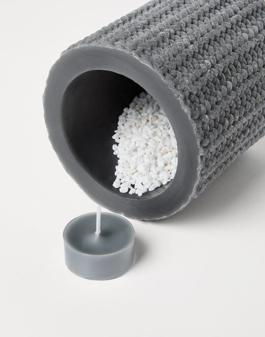 Маленький фонарь из воска Кварцевый Серый Стиль жизни - Brunello Cucinelli