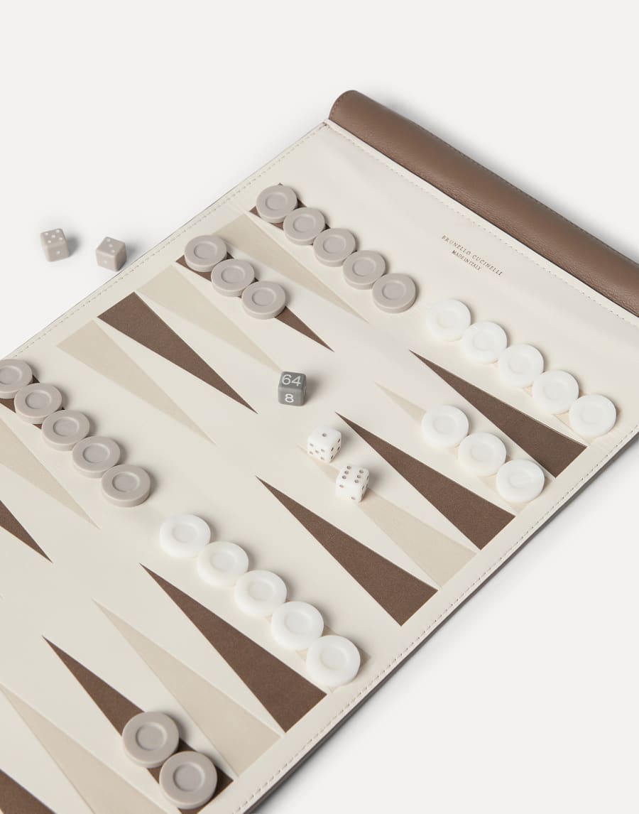 Set backgammon portatif Lait Lifestyle - Brunello Cucinelli
