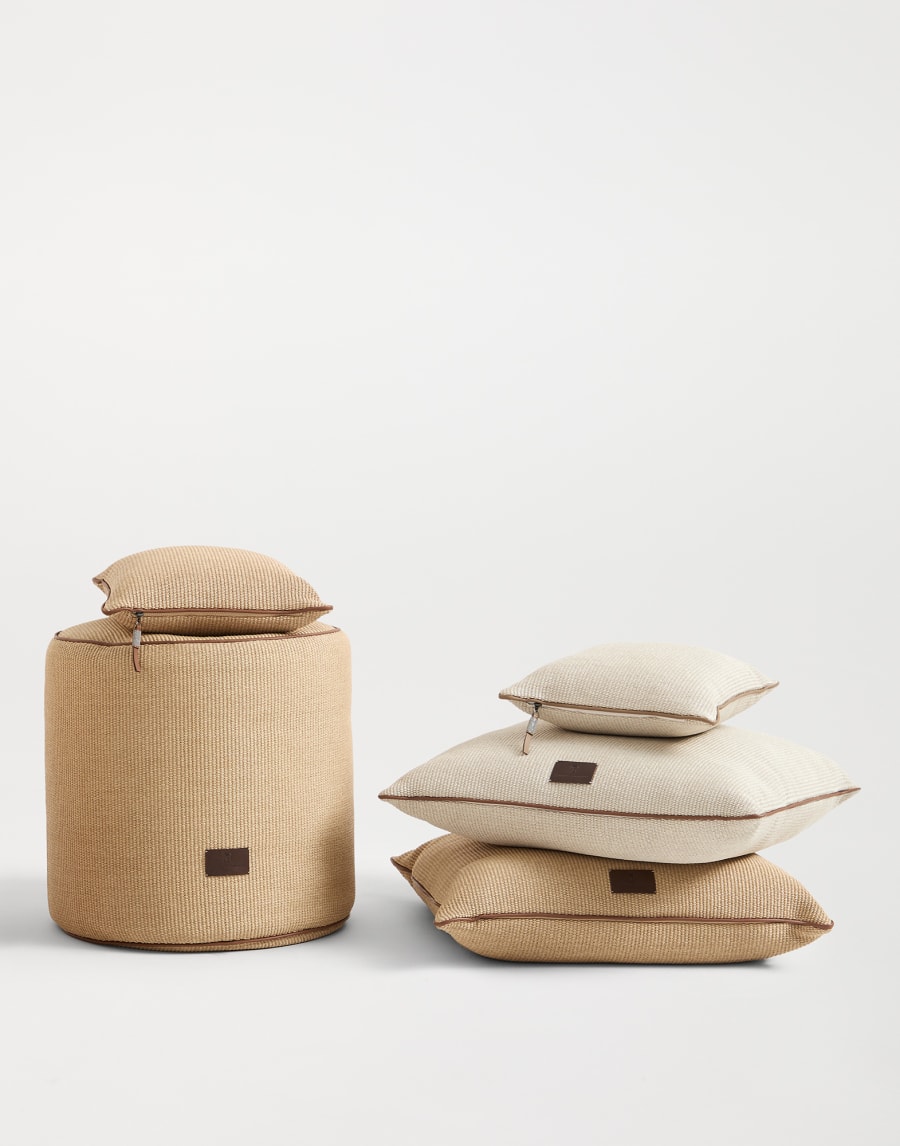 Подушка из рафии Панама Стиль жизни - Brunello Cucinelli