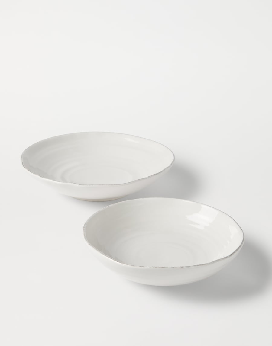 Set of deep plates Milk Lifestyle - Brunello Cucinelli
