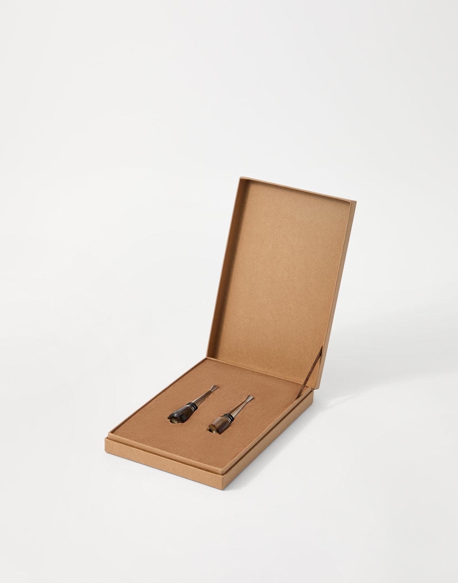 2-piece stopper set Natural Horn Lifestyle - Brunello Cucinelli