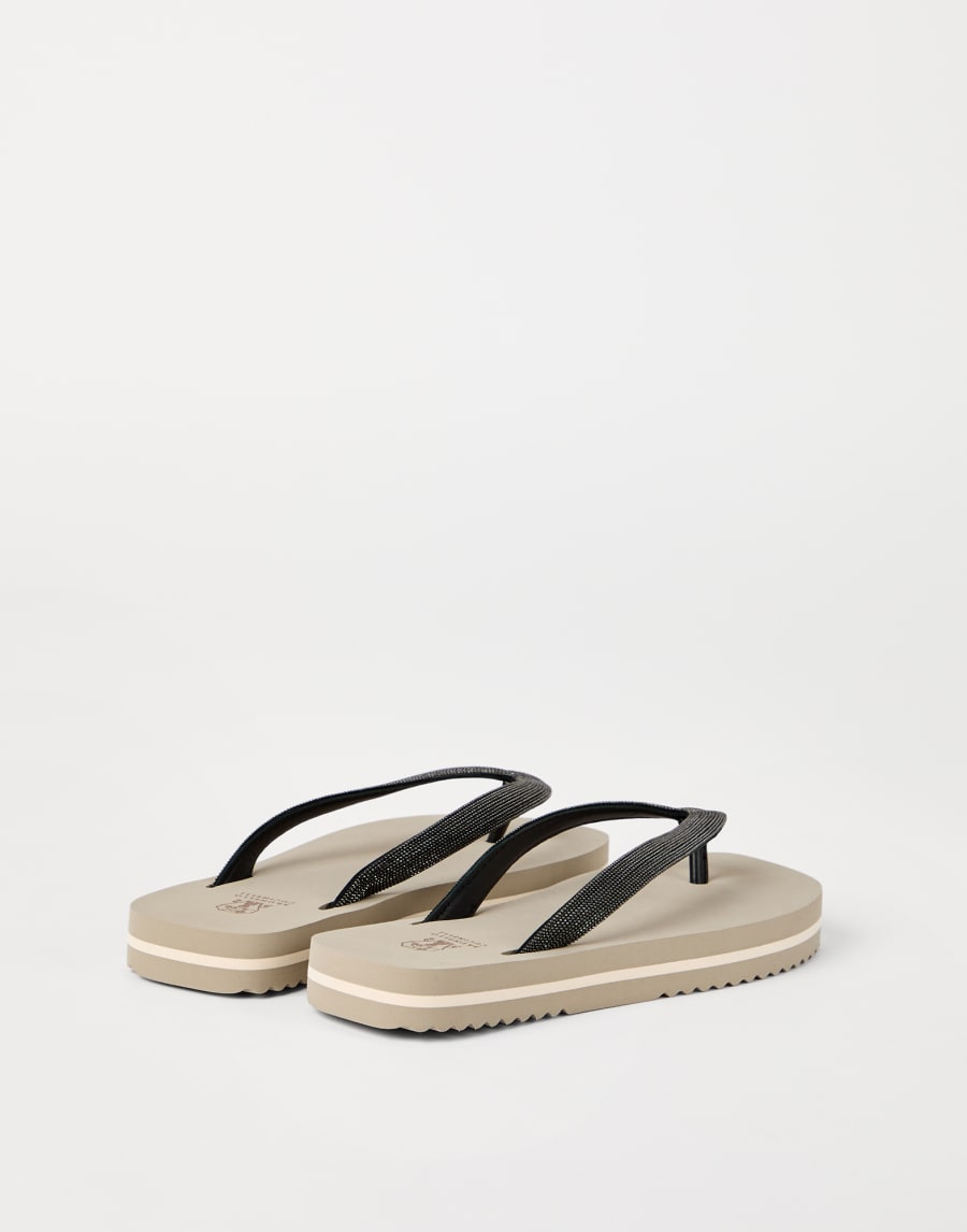 Precious flip flops Beige Lifestyle - Brunello Cucinelli
