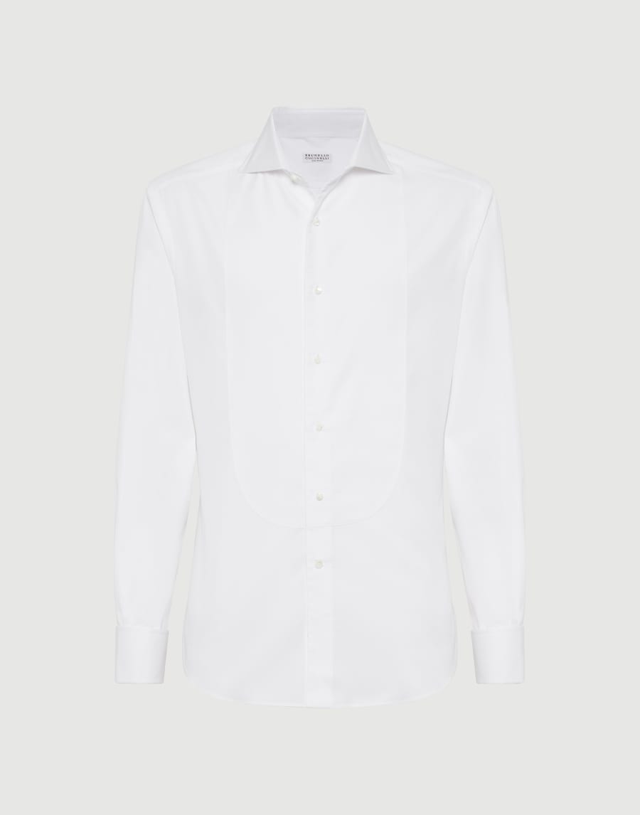Рубашка для смокинга с плиссировкой Белый Мужчина - Brunello Cucinelli
