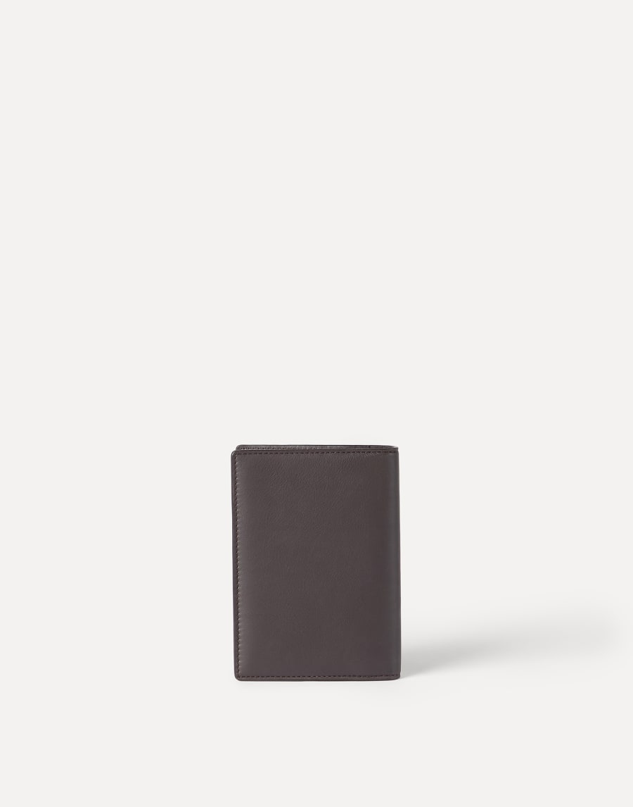 Calfskin passport holder Brown Woman - Brunello Cucinelli