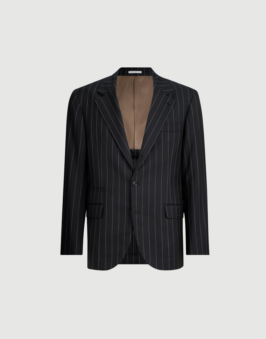 Virgin wool blazer Black Man - Brunello Cucinelli